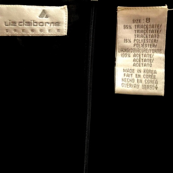 Liz Claiborne Dresses, The Little Black Dress, Short Sleeve, 3 Layer Hem, SZ 08 - Picture 12 of 15